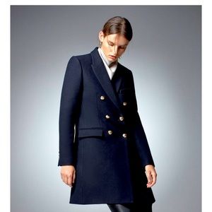 !!! NAVY BLUE ZARA COAT GOLD BUTTONS !!!